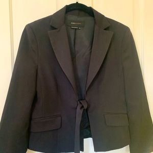 BCBG MaxAzria Tie Front Tuxedo Jacket